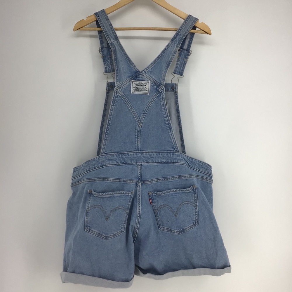Levi's Vintage Shortall Light Wash Denim Overalls - Picture 2 of 3